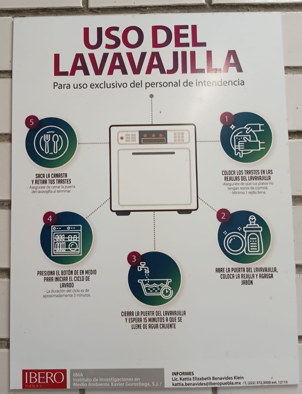 Uso de lavavajilla